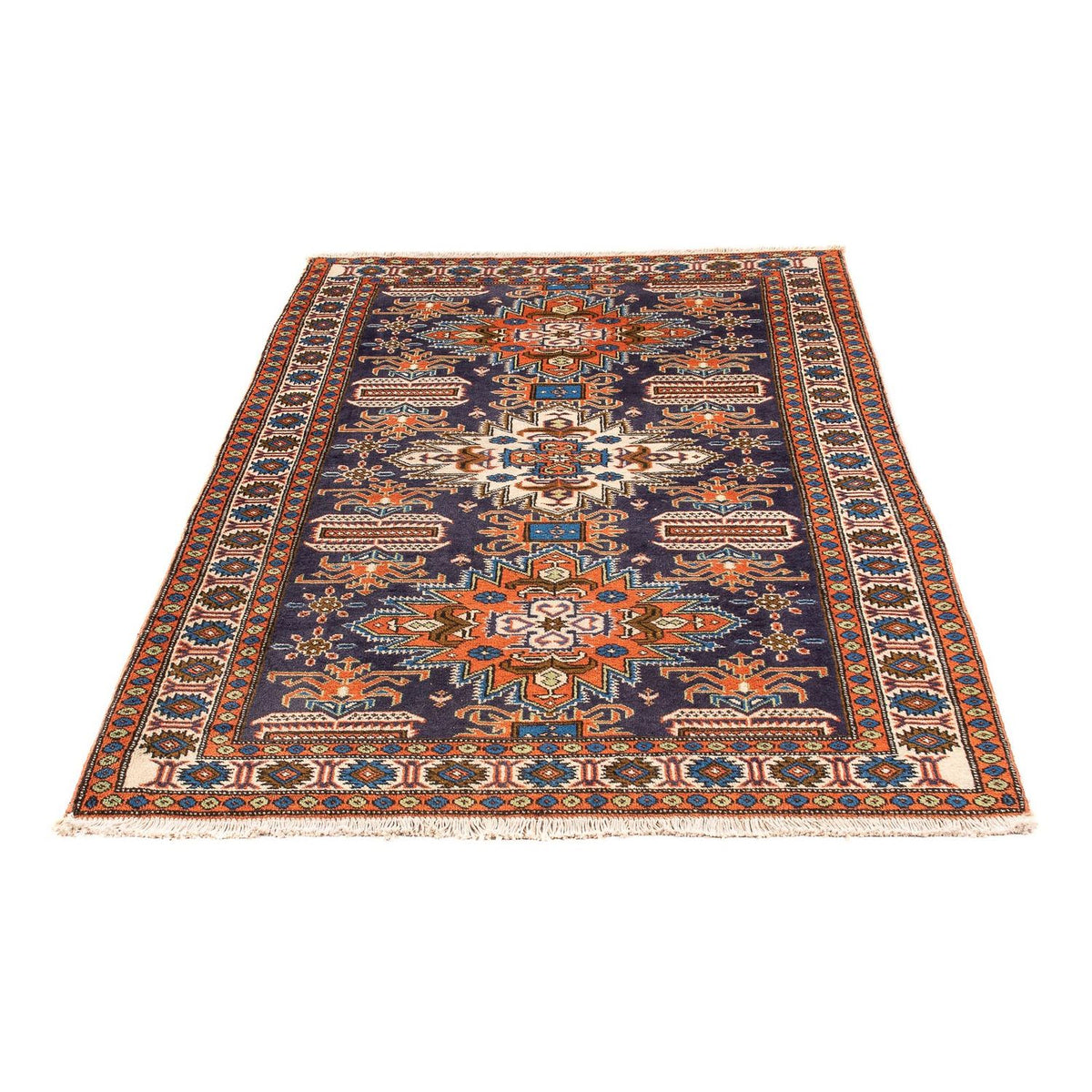 Tapis persan - Nomadic - 170 x 112 cm - bleu foncé
