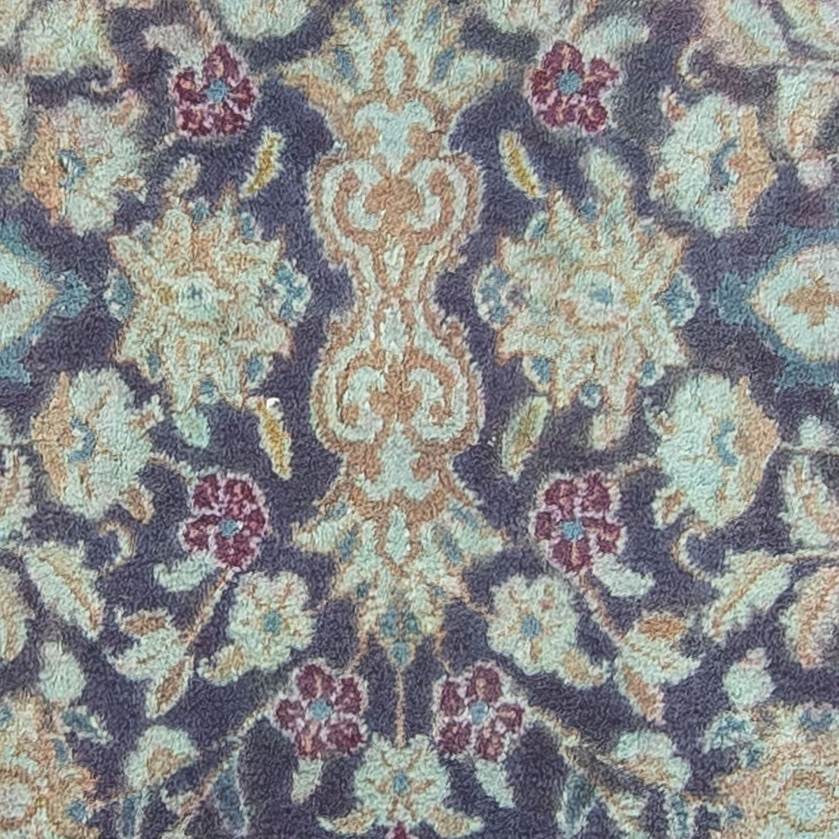 Tapis de couloir Tapis persan - Nain - Royal - 290 x 92 cm - bleu foncé