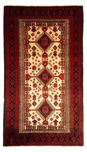 Tapis Belutsch - 183 x 107 cm - rouge foncé