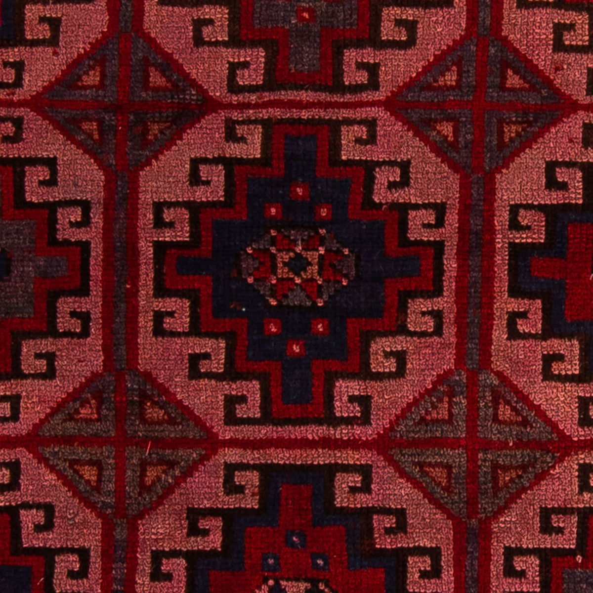 Tapis Belutsch - 131 x 104 cm - rouge clair