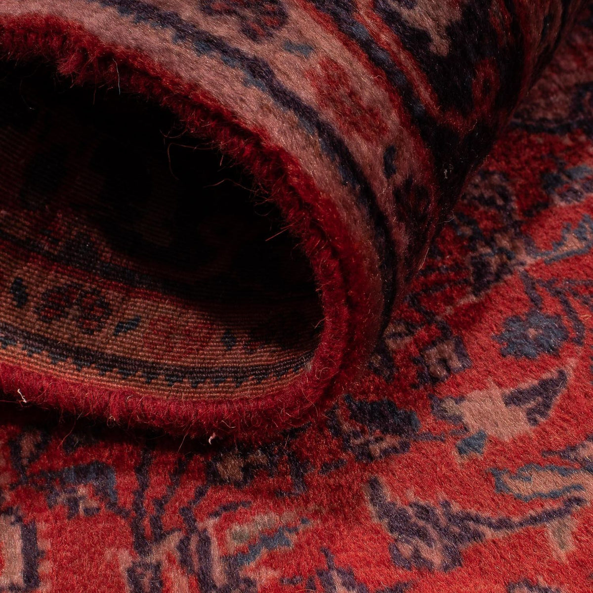 Tapis persan - Nomadic - 150 x 107 cm - rouge foncé