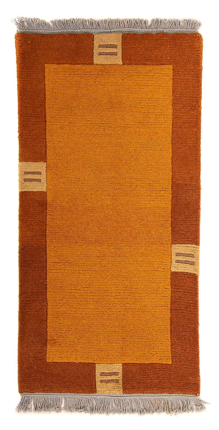 Tapis Népalais - 142 x 72 cm - orange