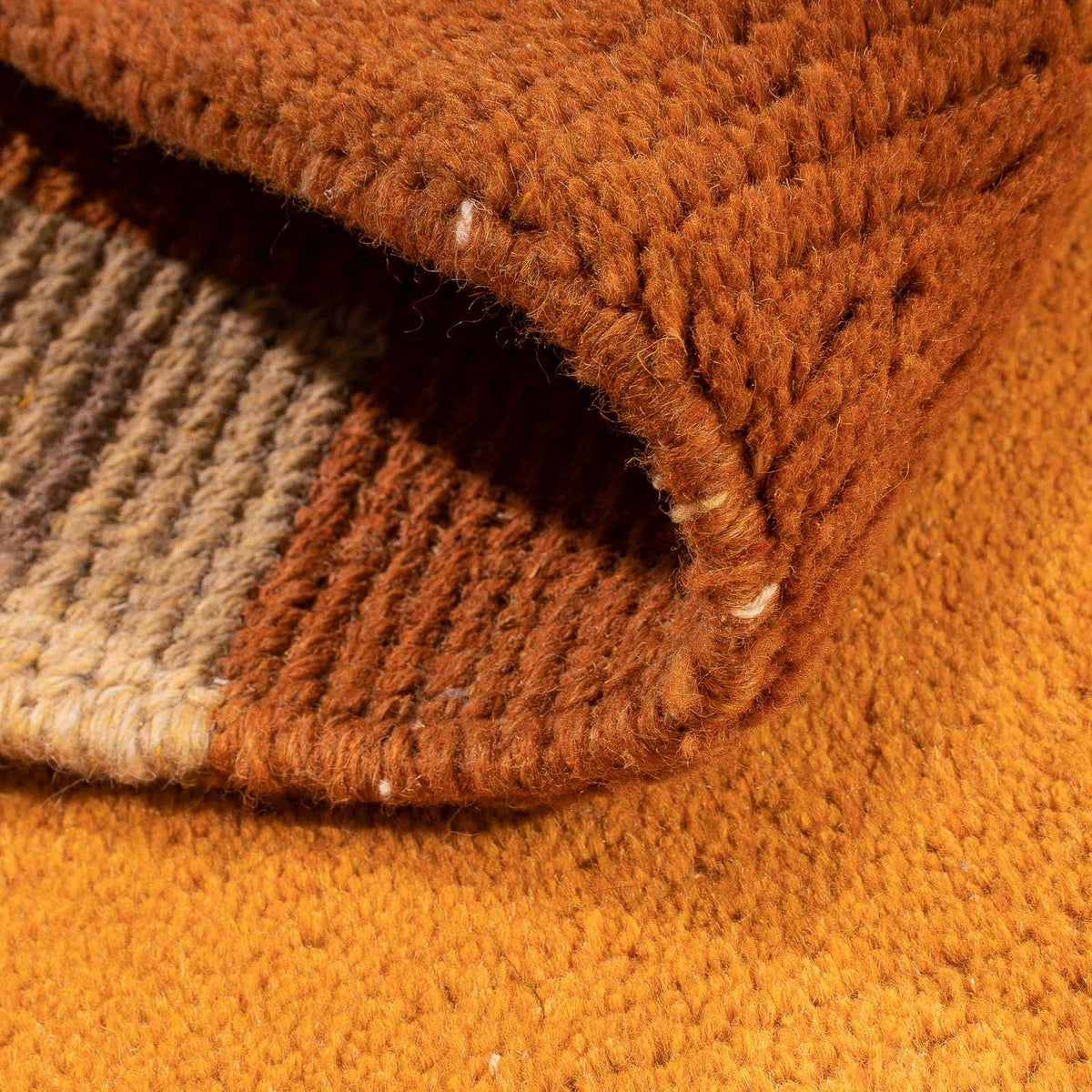 Tapis Népalais - 142 x 72 cm - orange