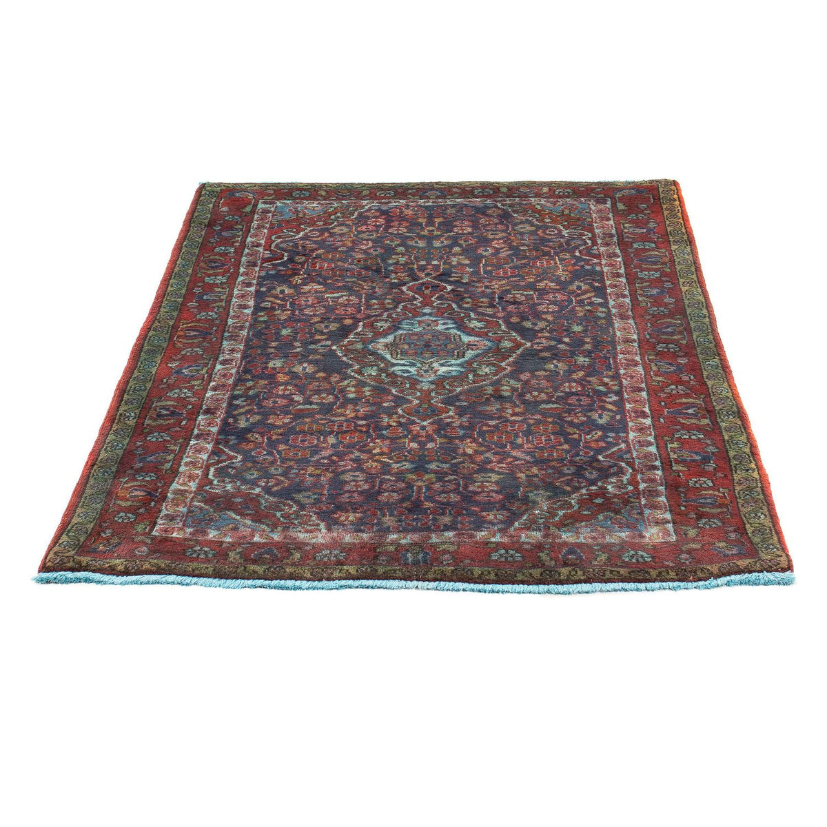 Tapis persan - Nomadic - 137 x 103 cm - bleu foncé