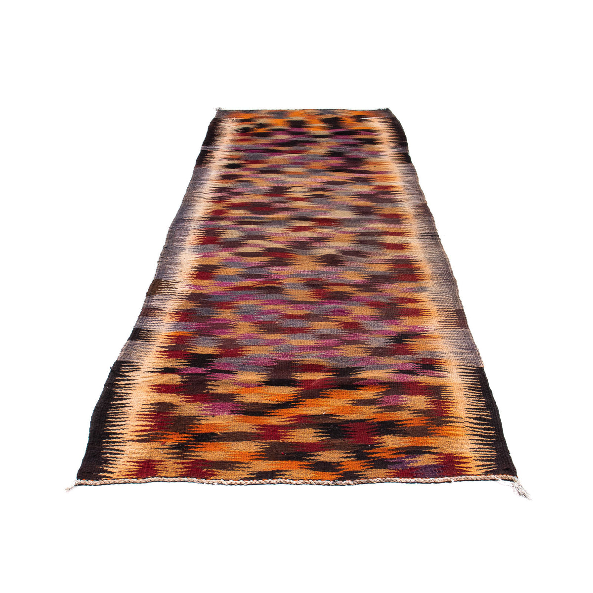 Tapis de couloir Tapis Kelim - Vieux - 305 x 105 cm - multicolore