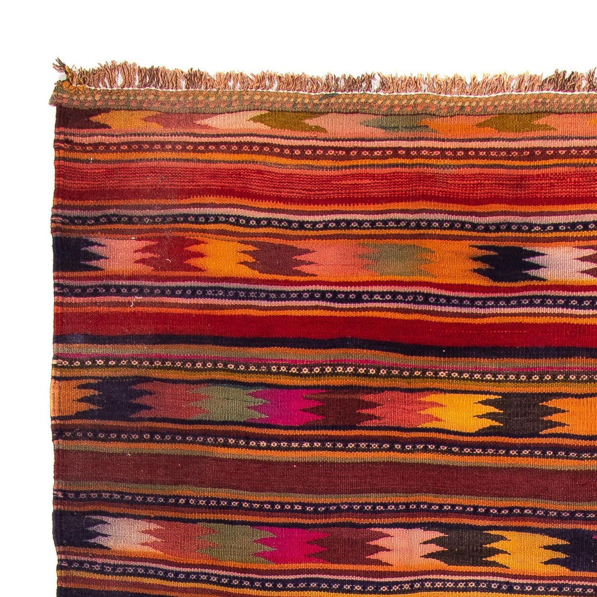 Tapis Kelim - Vieux - 260 x 195 cm - multicolore