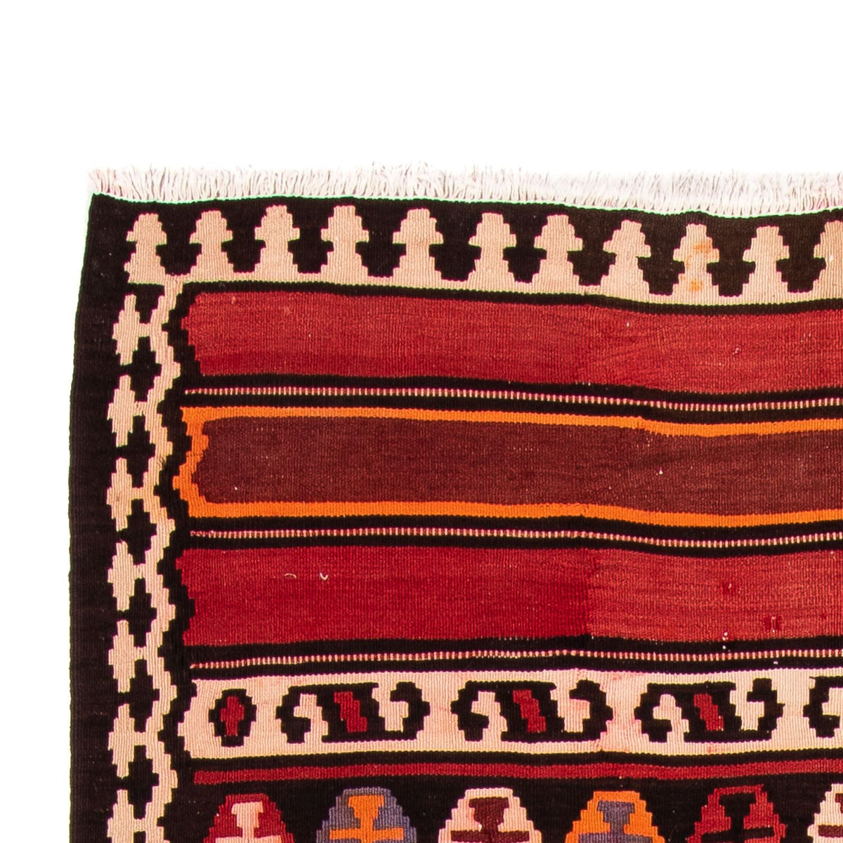Tapis de couloir Tapis Kelim - Vieux - 330 x 150 cm - multicolore