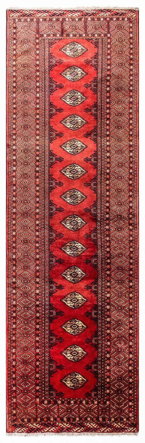 Tapis de couloir Tapis Turkaman - 369 x 106 cm - rouge