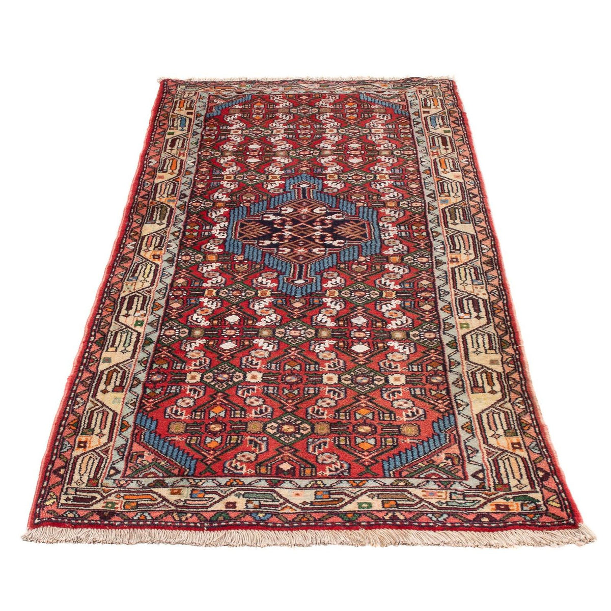 Tapis de couloir Tapis persan - Nomadic - 197 x 83 cm - rouge