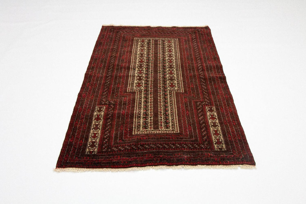Tapis Belutsch - 146 x 94 cm - rouge