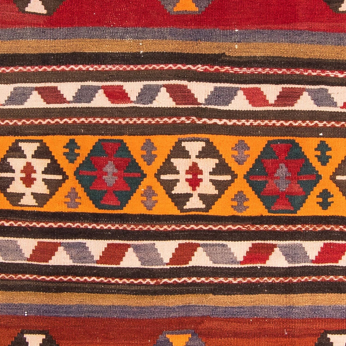Tapis de couloir Tapis Kelim - Vieux - 300 x 160 cm - multicolore