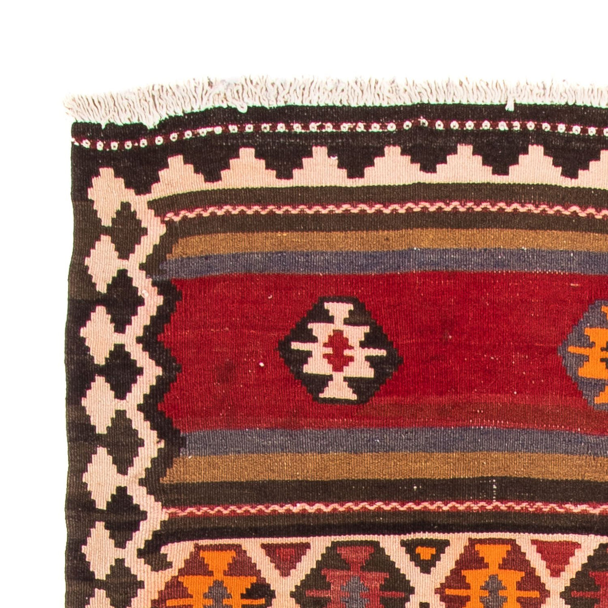 Tapis de couloir Tapis Kelim - Vieux - 300 x 160 cm - multicolore