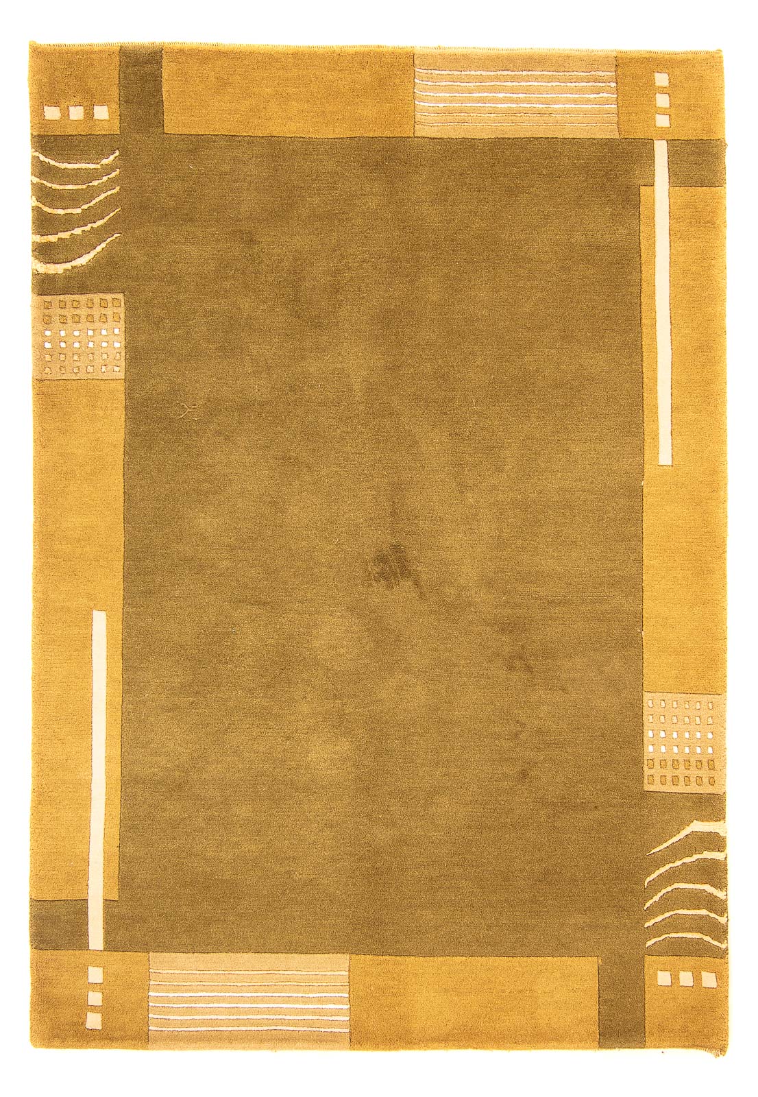 Tapis Népalais - 199 x 145 cm - marron