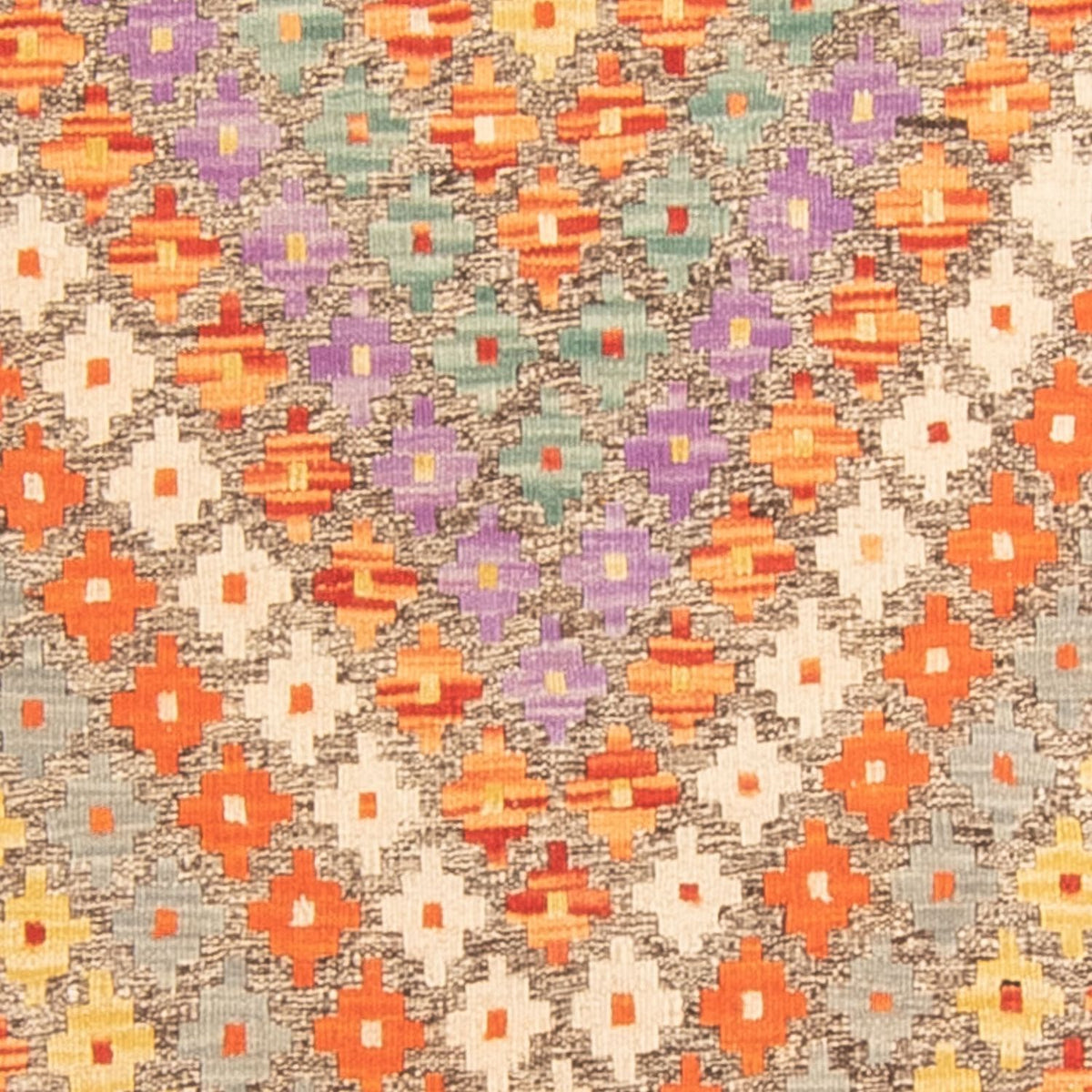 Tapis Kelim - Splash - 200 x 155 cm - multicolore