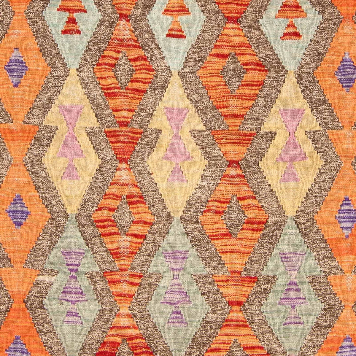 Tapis Kelim - Splash - 207 x 155 cm - multicolore