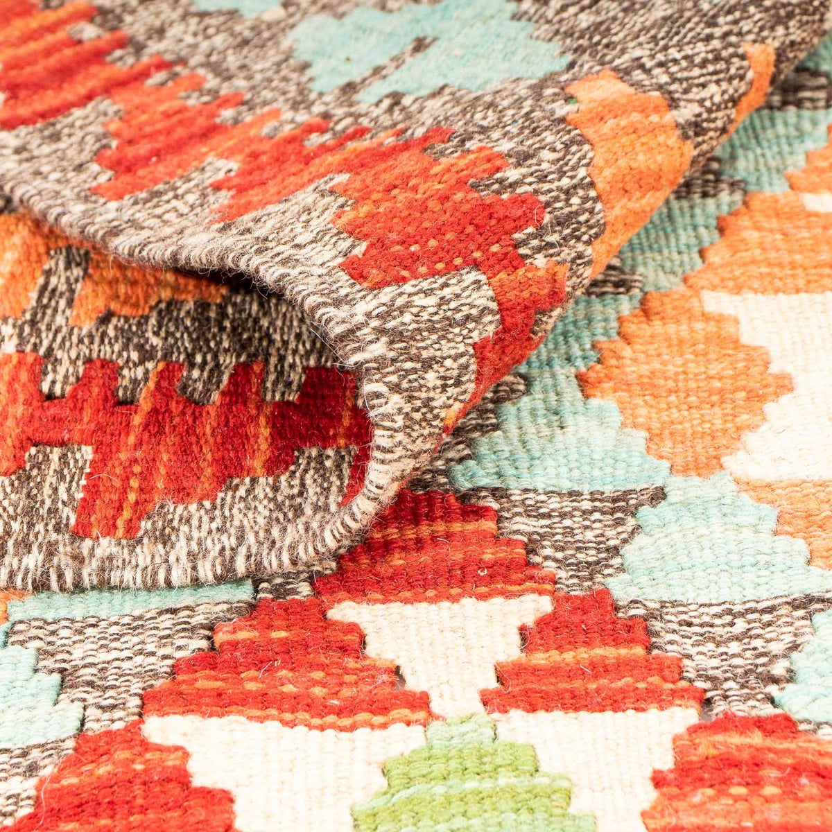 Tapis Kelim - Splash - 148 x 97 cm - multicolore