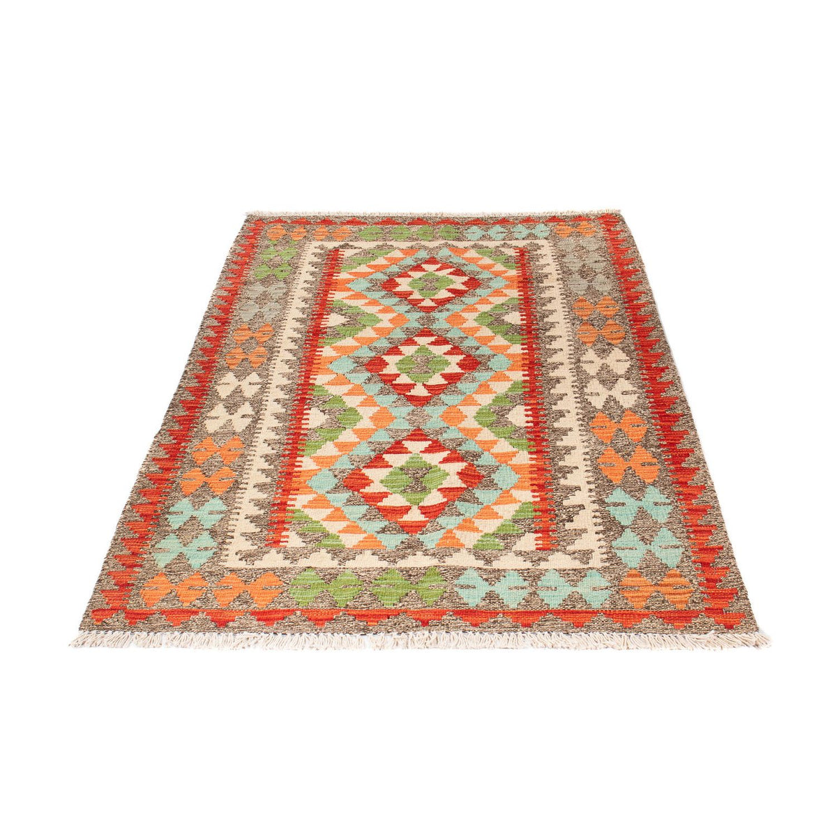 Tapis Kelim - Splash - 148 x 97 cm - multicolore