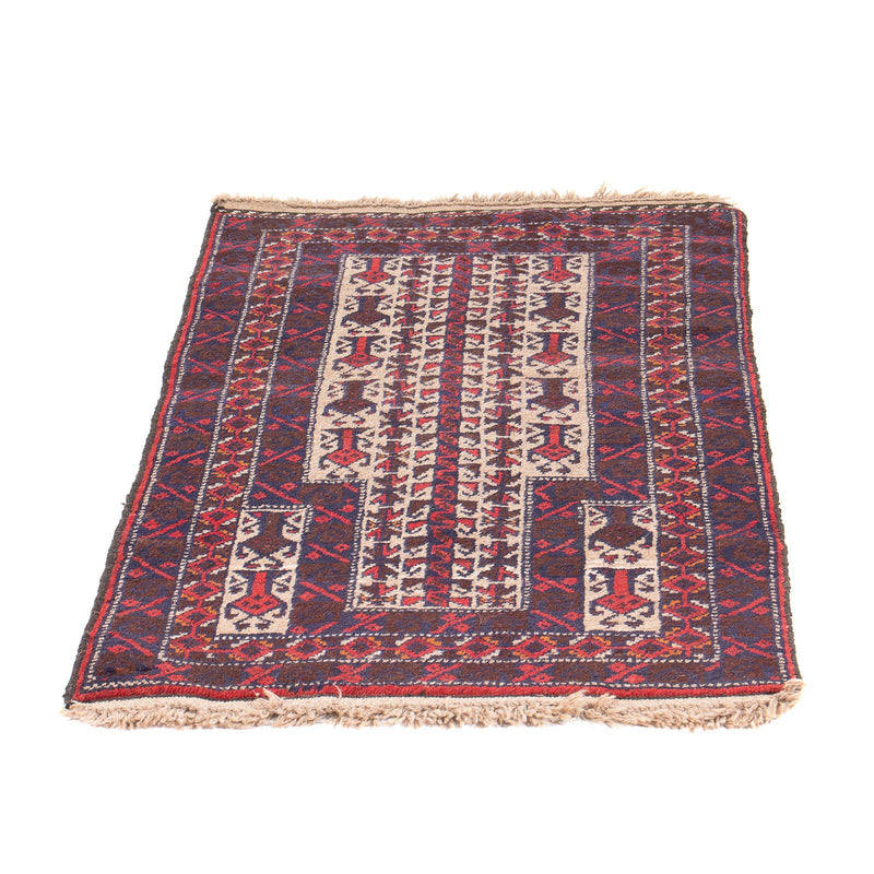 Tapis Belutsch - Tapis de prière - 113 x 62 cm - beige