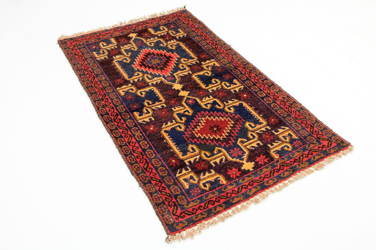Tapis Belutsch - 129 x 77 cm - multicolore