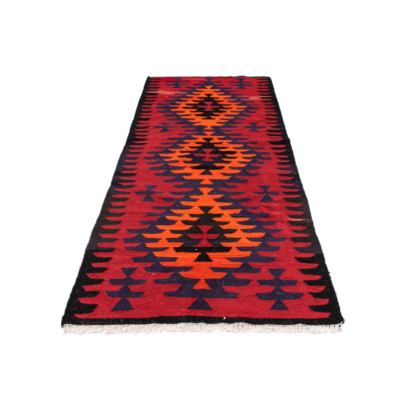 Tapis de couloir Tapis Kelim - Vieux - 320 x 120 cm - multicolore