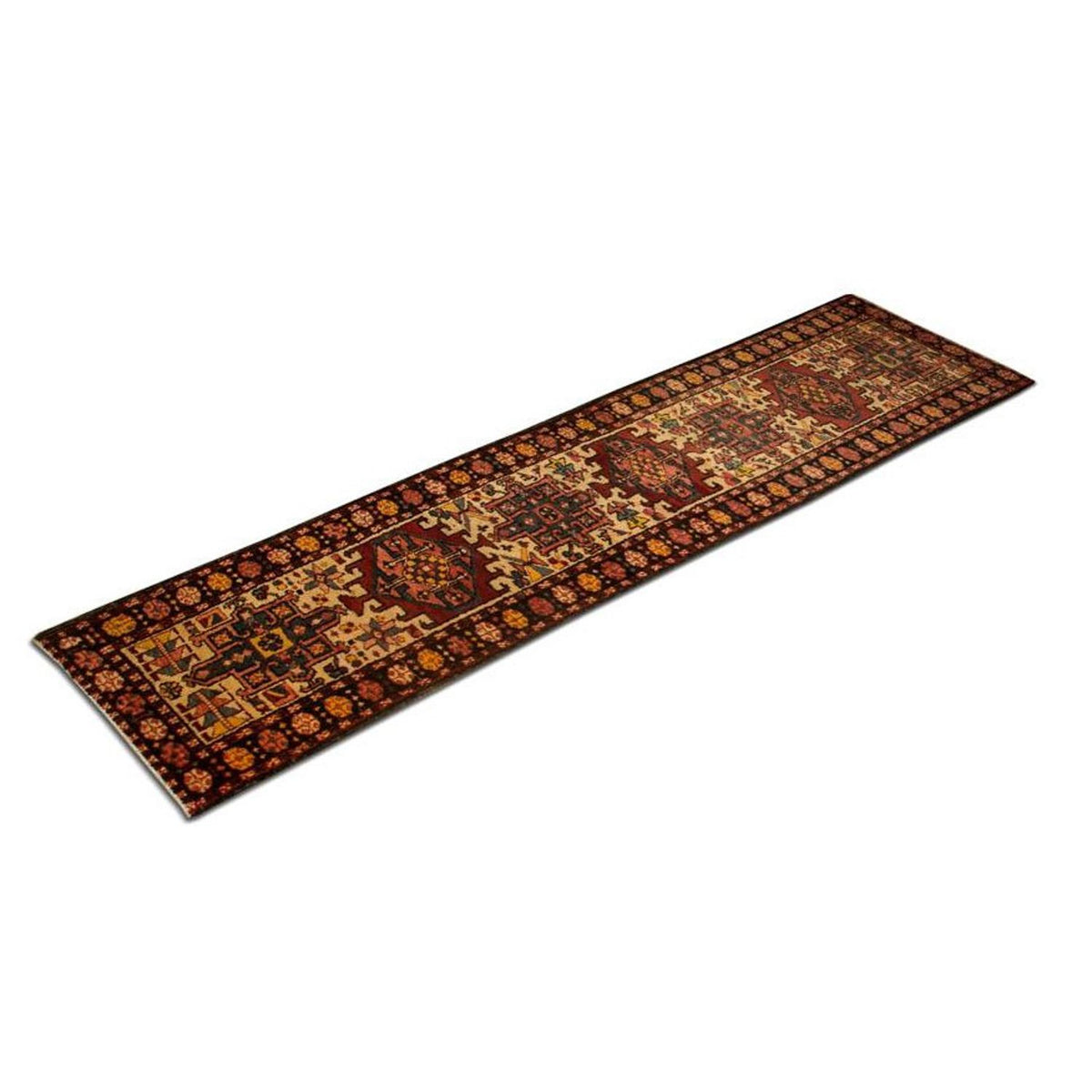 Tapis de couloir Tapis persan - Nomadic - 273 x 68 cm - rouge