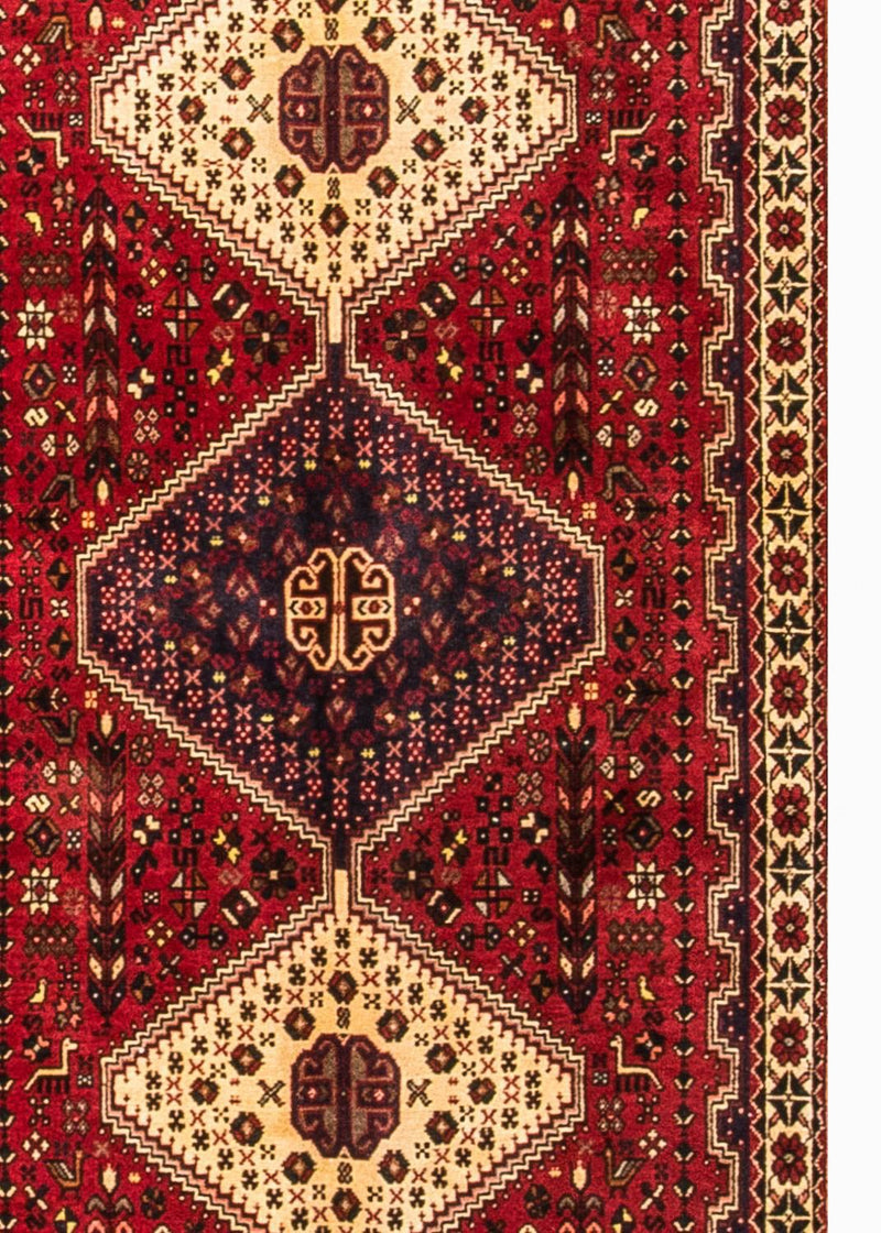 Tapis de couloir Tapis persan - Nomadic - 288 x 92 cm - rouge