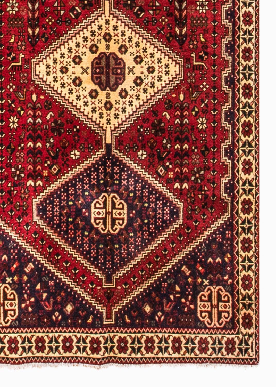 Tapis de couloir Tapis persan - Nomadic - 288 x 92 cm - rouge