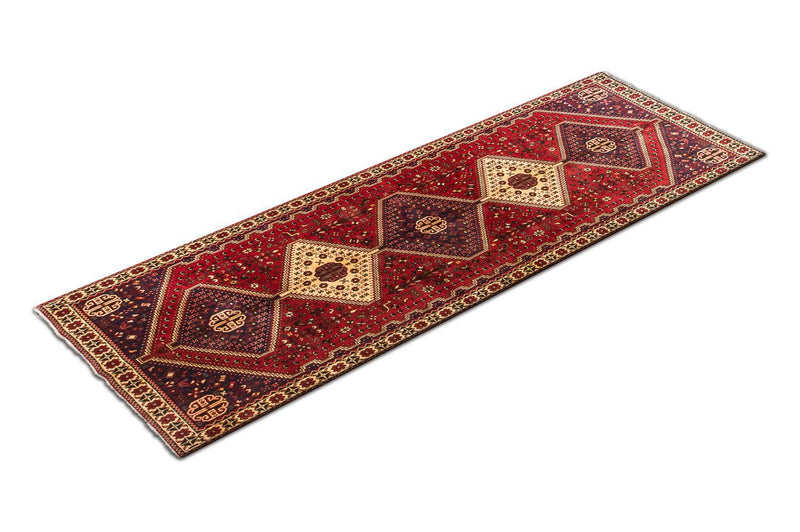 Tapis de couloir Tapis persan - Nomadic - 288 x 92 cm - rouge