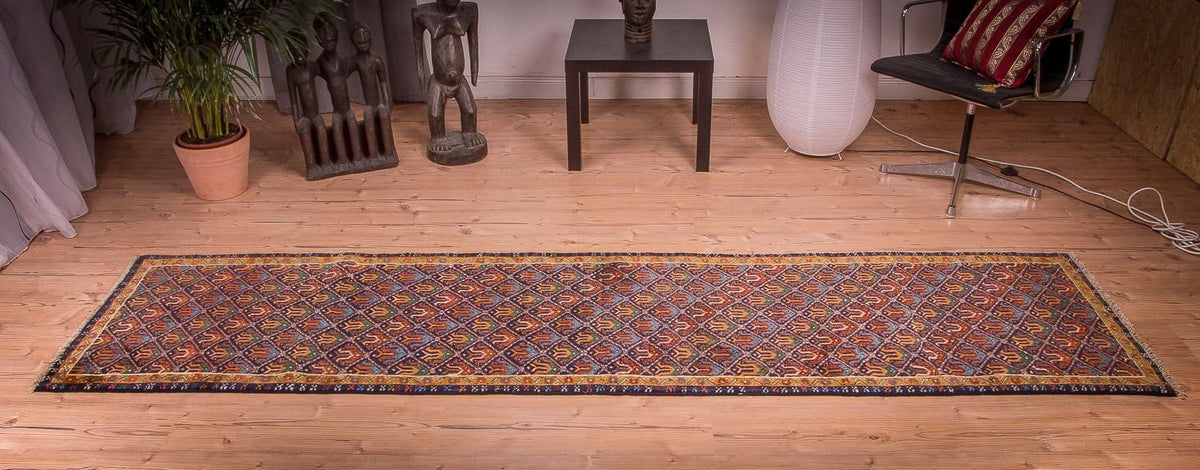 Tapis de couloir Tapis persan - Nomadic - 312 x 78 cm - multicolore
