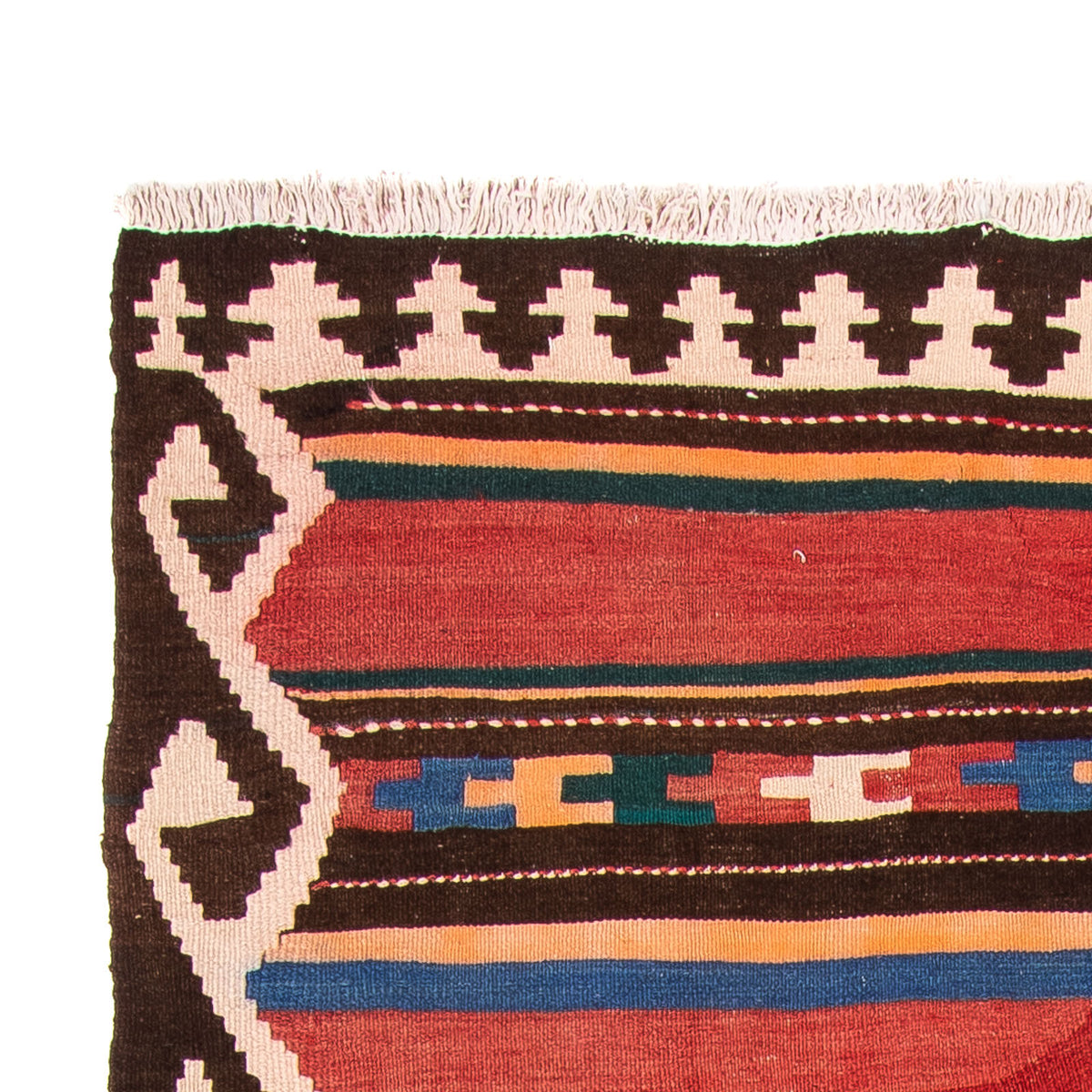 Tapis de couloir Tapis Kelim - Vieux - 315 x 150 cm - multicolore