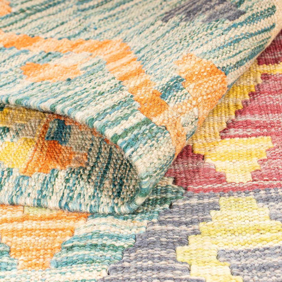 Tapis Kelim - Splash - 154 x 102 cm - multicolore