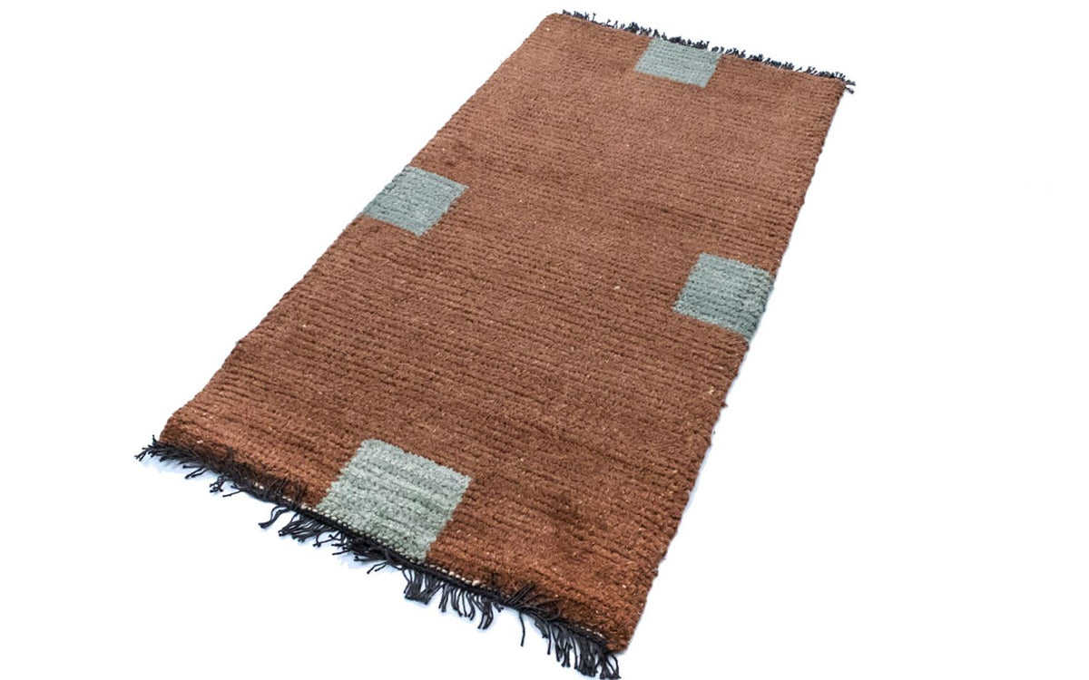 Tapis Népalais - 140 x 70 cm - marron
