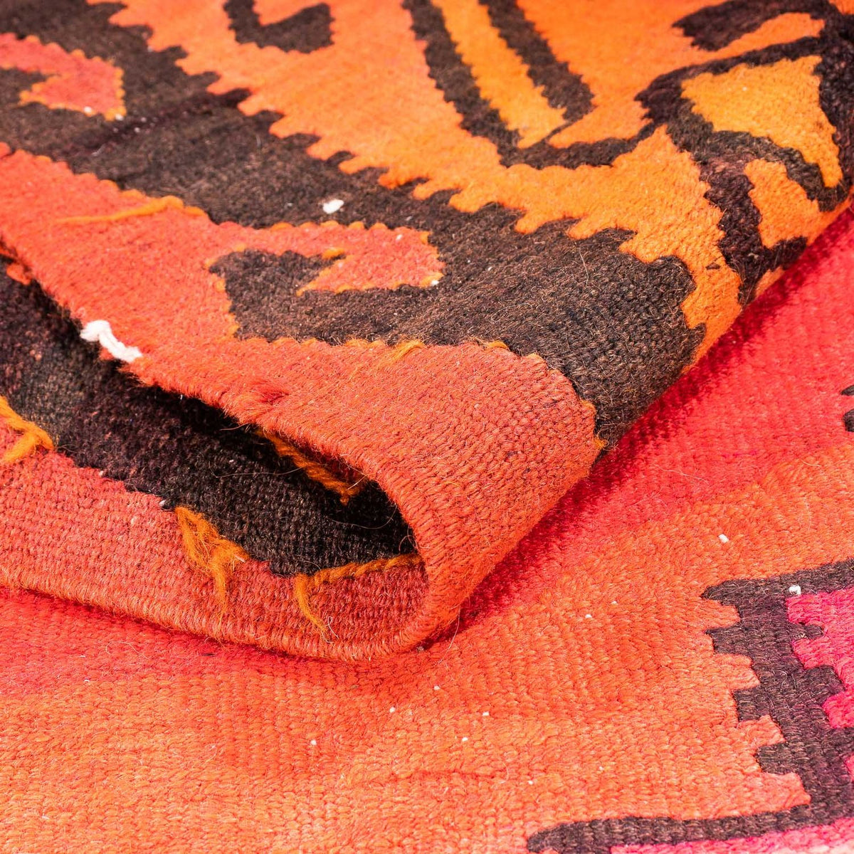 Tapis de couloir Tapis Kelim - Vieux - 380 x 180 cm - multicolore