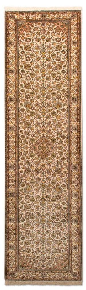 Tapis de couloir Tapis en soie - Soie du Cachemire - 301 x 79 cm - multicolore