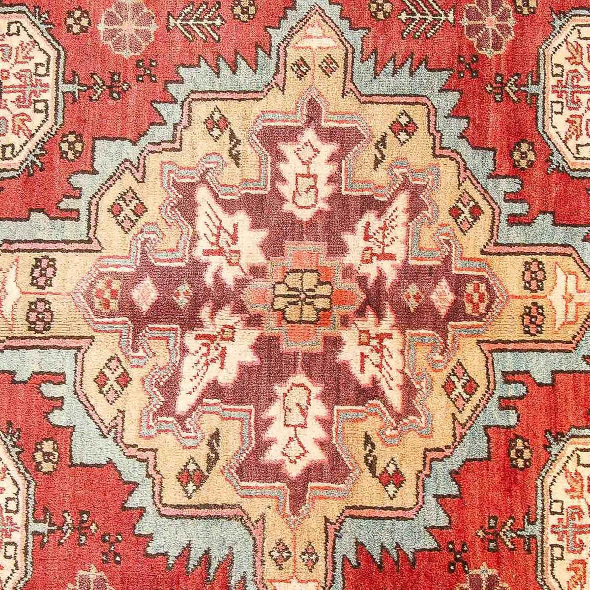 Tapis de couloir Tapis persan - Nomadic - 329 x 138 cm - rouge