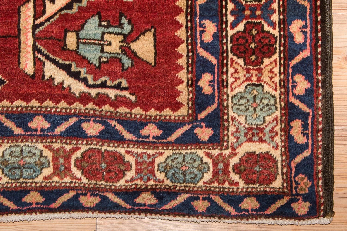 Tapis de couloir Tapis persan - Nomadic - 329 x 138 cm - rouge