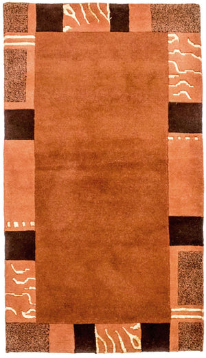 Tapis Népalais - 157 x 90 cm - terracotta