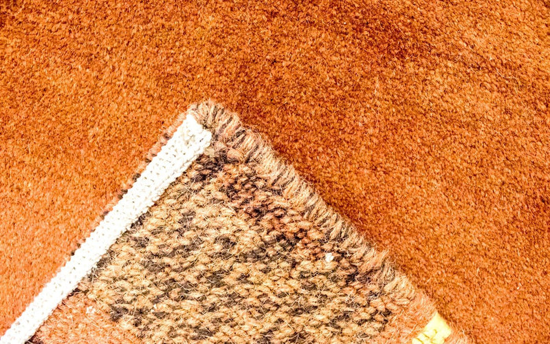 Tapis Népalais - 157 x 90 cm - terracotta