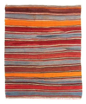 Tapis Kelim - Vieux - 155 x 135 cm - multicolore