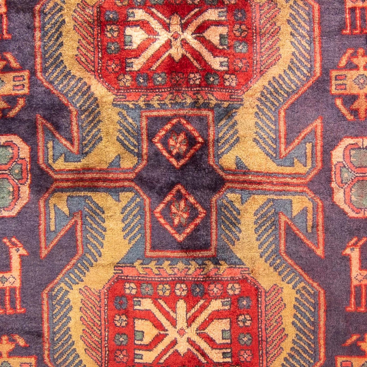 Tapis de couloir Tapis persan - Nomadic - 298 x 148 cm - rouge