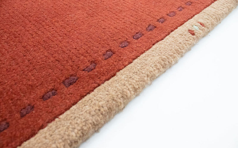 Tapis Népalais - 140 x 70 cm - orange