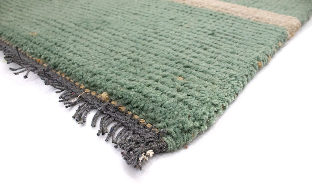 Tapis Népalais - 140 x 70 cm - vert