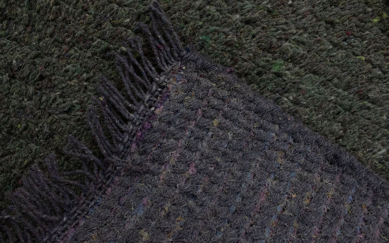 Tapis Népalais - 140 x 70 cm - gris