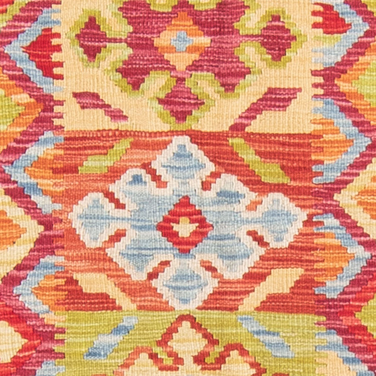 Tapis Kelim - Splash - 199 x 156 cm - multicolore