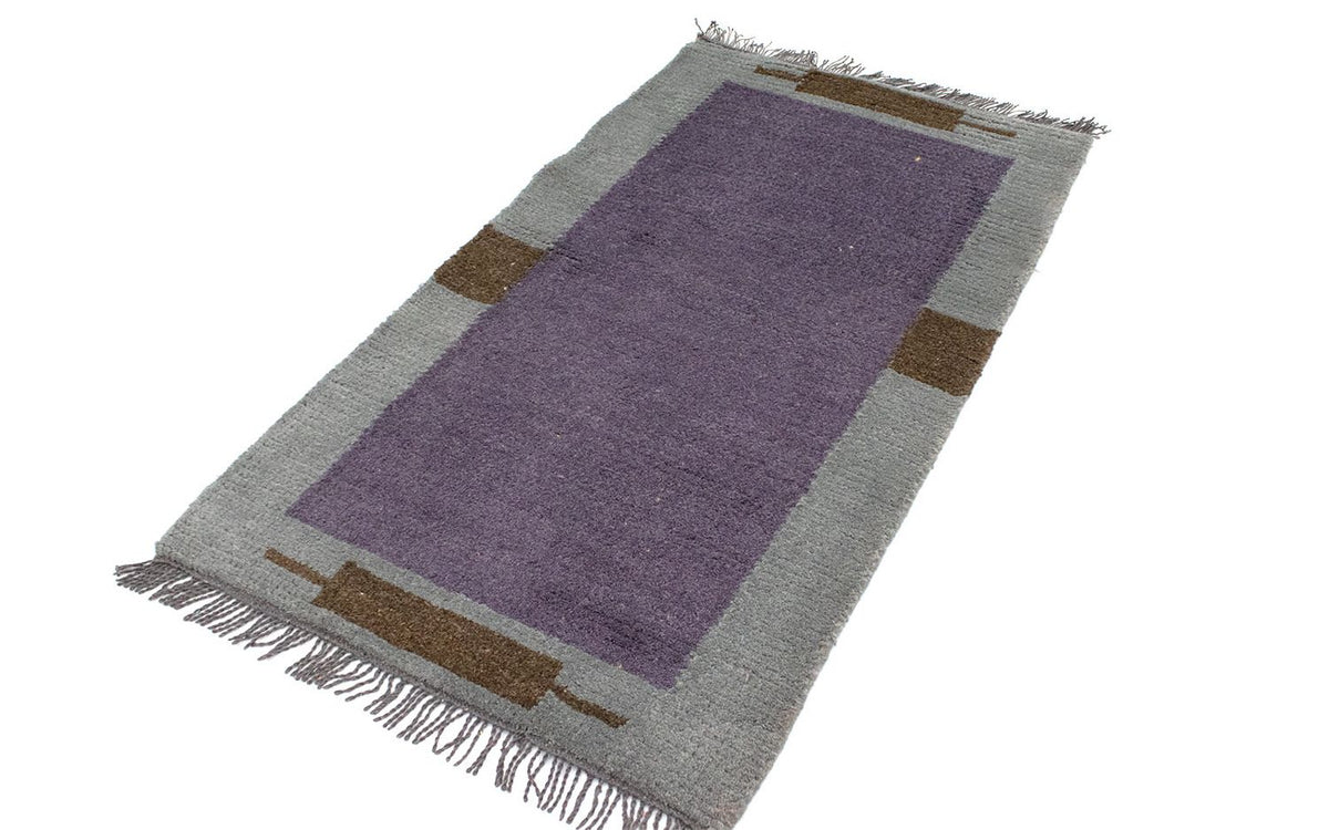 Tapis Népalais - 140 x 70 cm - violet