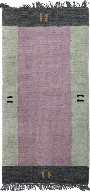 Tapis Népalais - 140 x 70 cm - rose