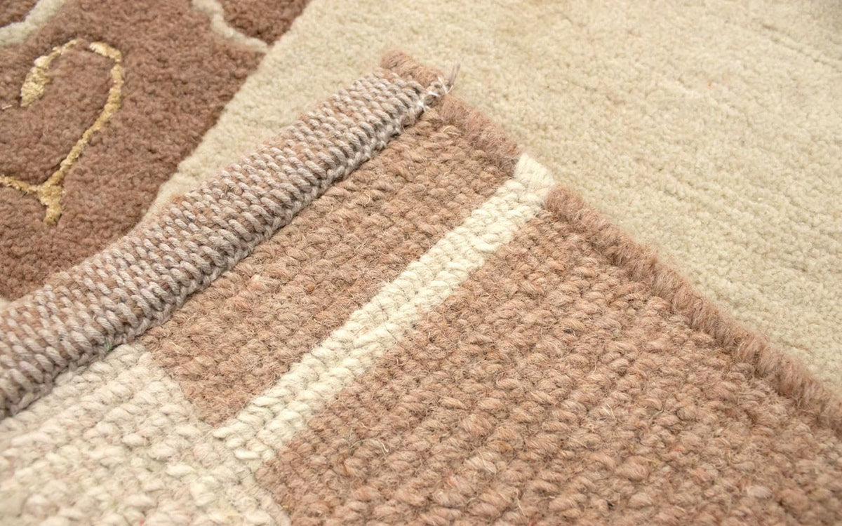 Tapis Népalais - 140 x 70 cm - beige