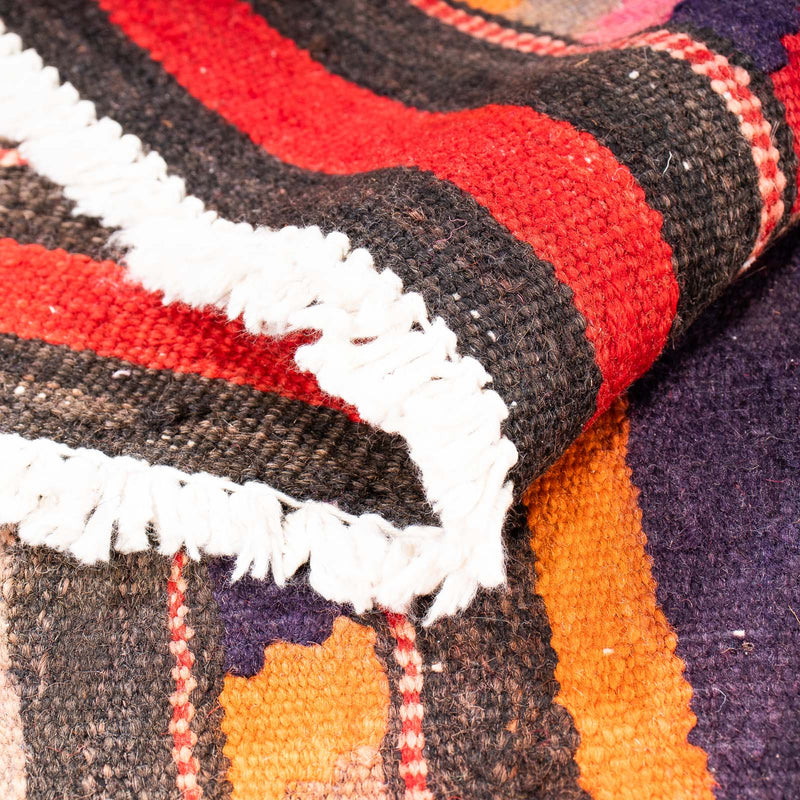 Tapis de couloir Tapis Kelim - Vieux - 210 x 75 cm - multicolore