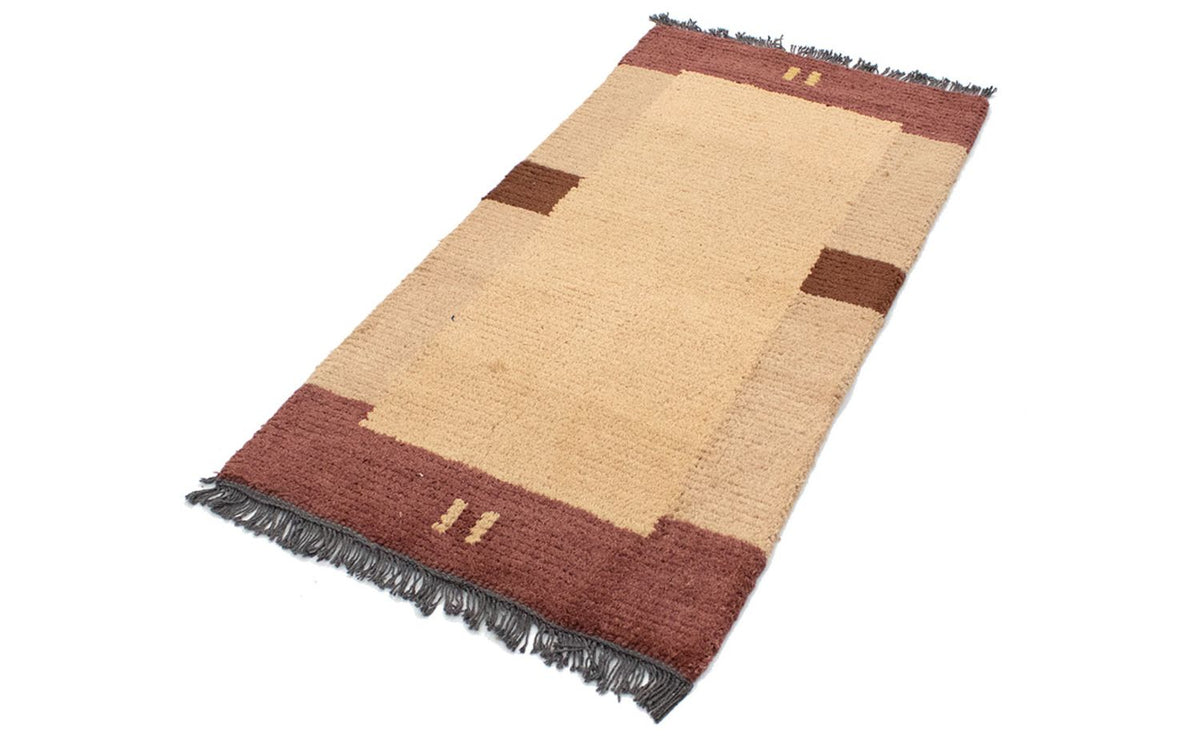 Tapis Népalais - 140 x 70 cm - marron clair