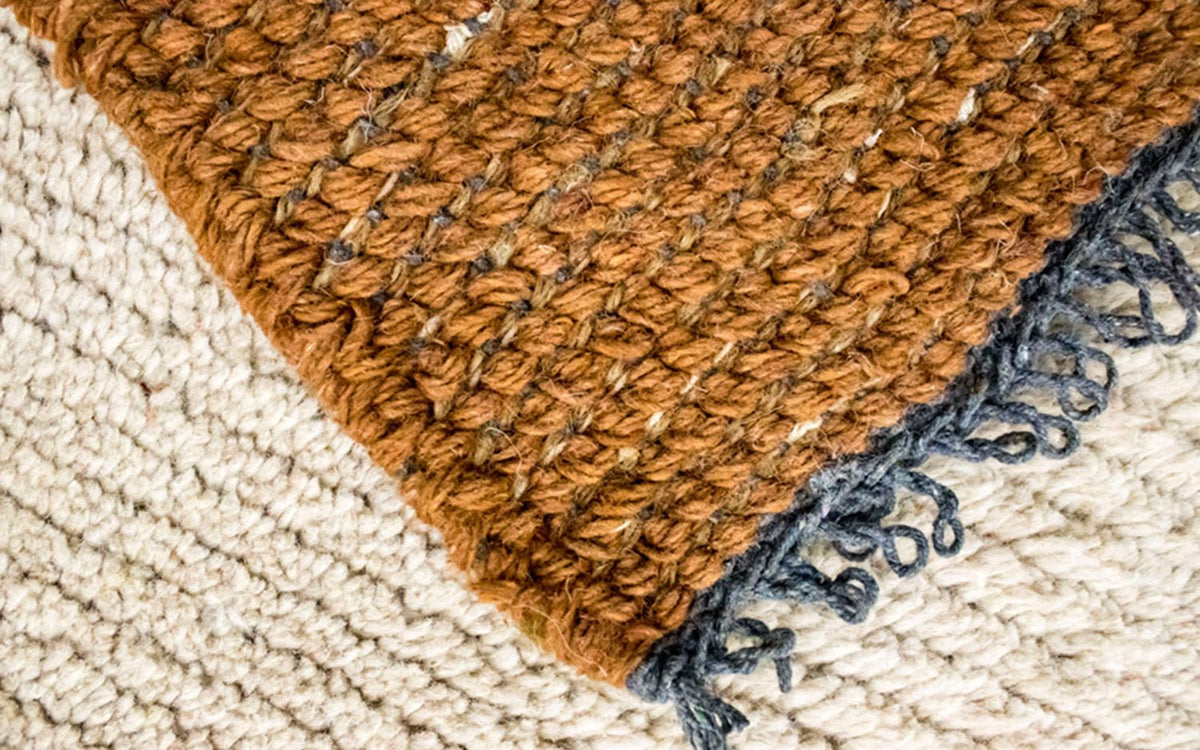 Tapis Népalais - 140 x 70 cm - beige